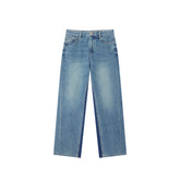Women's Washed Straight-Leg Jeans